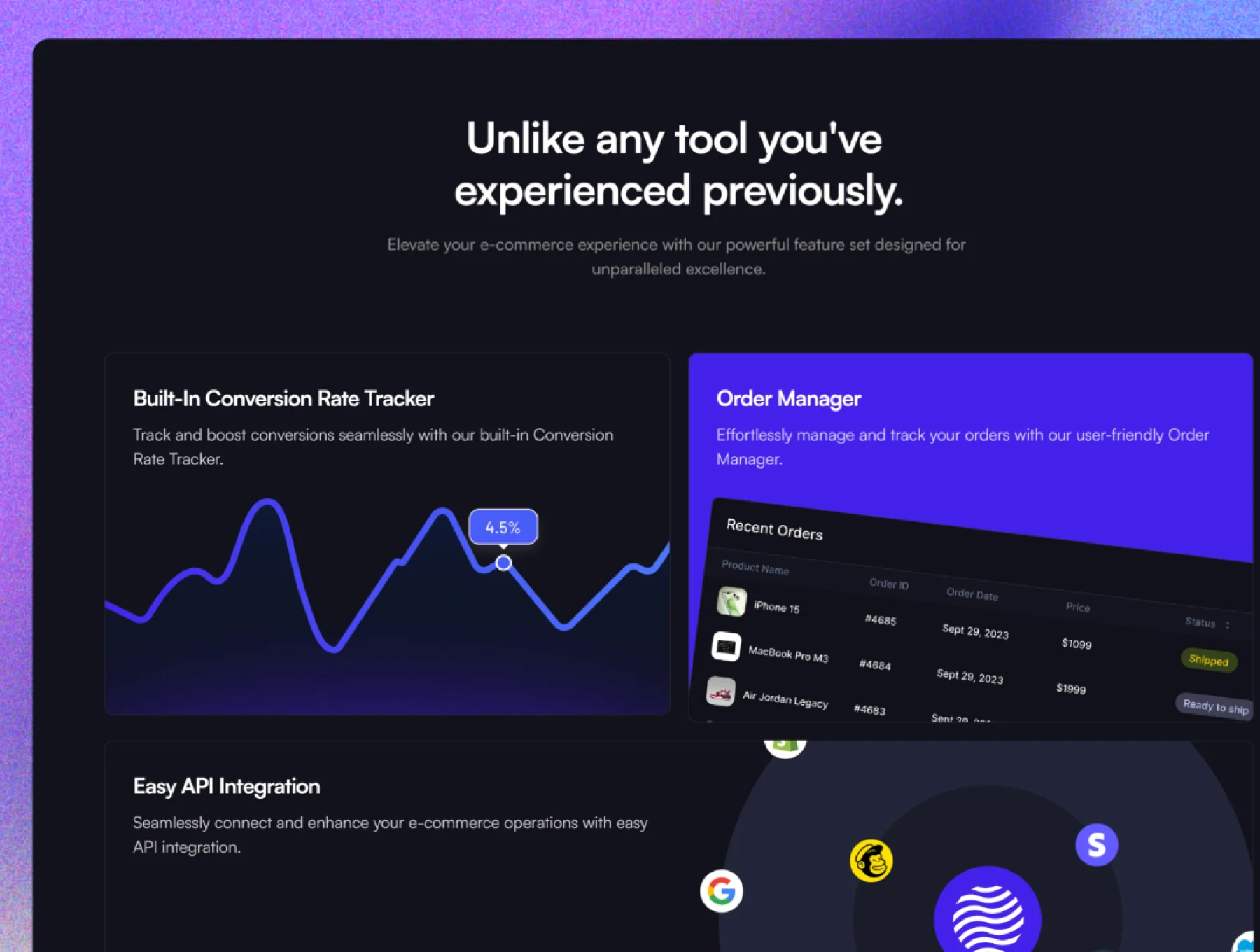 Commerce Pulse - SaaS Framer Template 4
