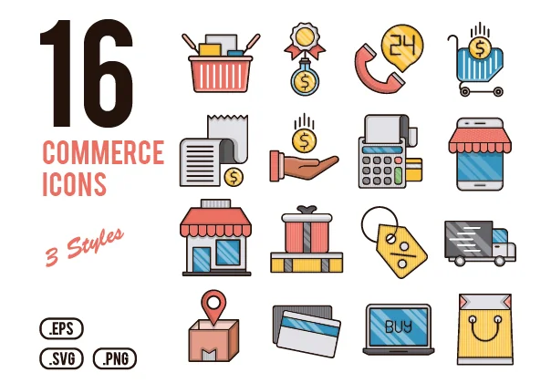 16 Commerce Icons