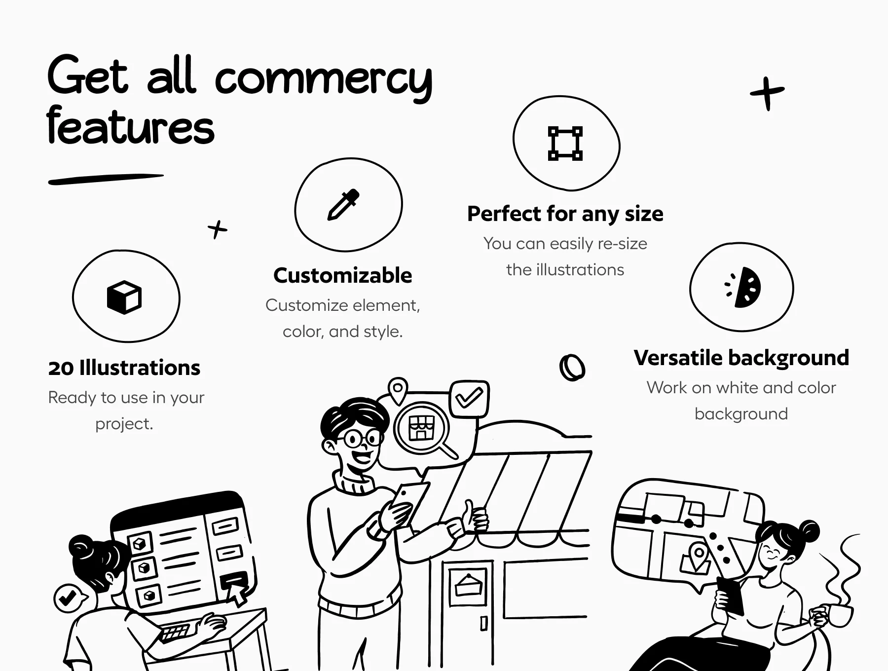 Commercy - E-Commerce Illustration Set 3