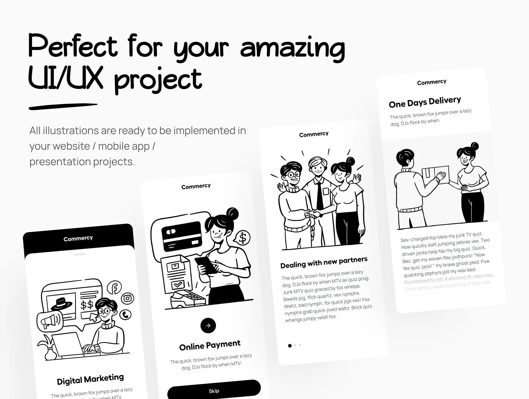 Commercy - E-Commerce Illustration Set 5