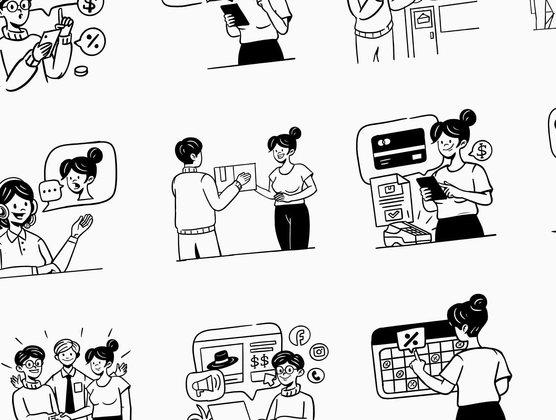 Commercy - E-Commerce Illustration Set 8