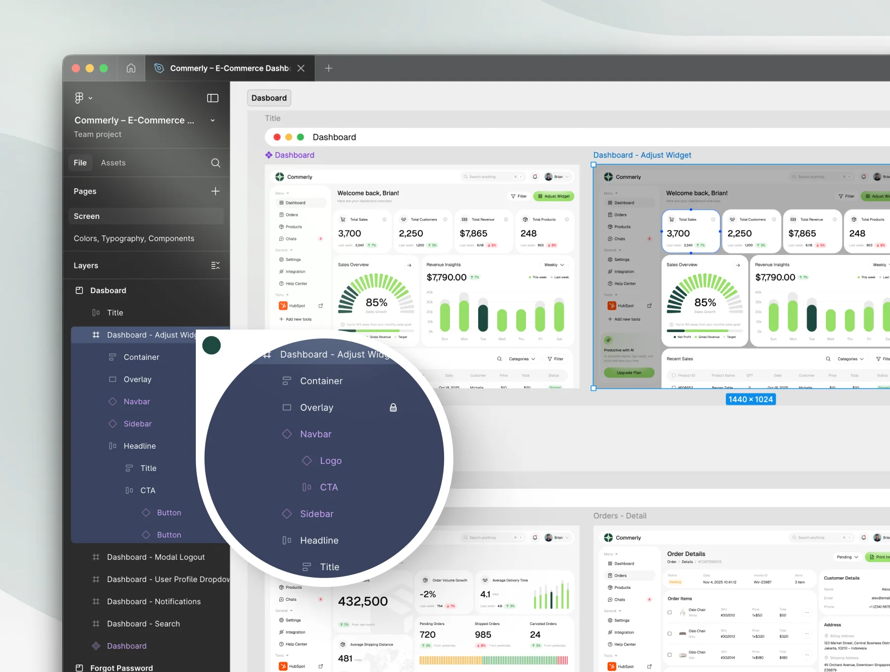 Commerly – E-Commerce Dashboard UI Kit 5