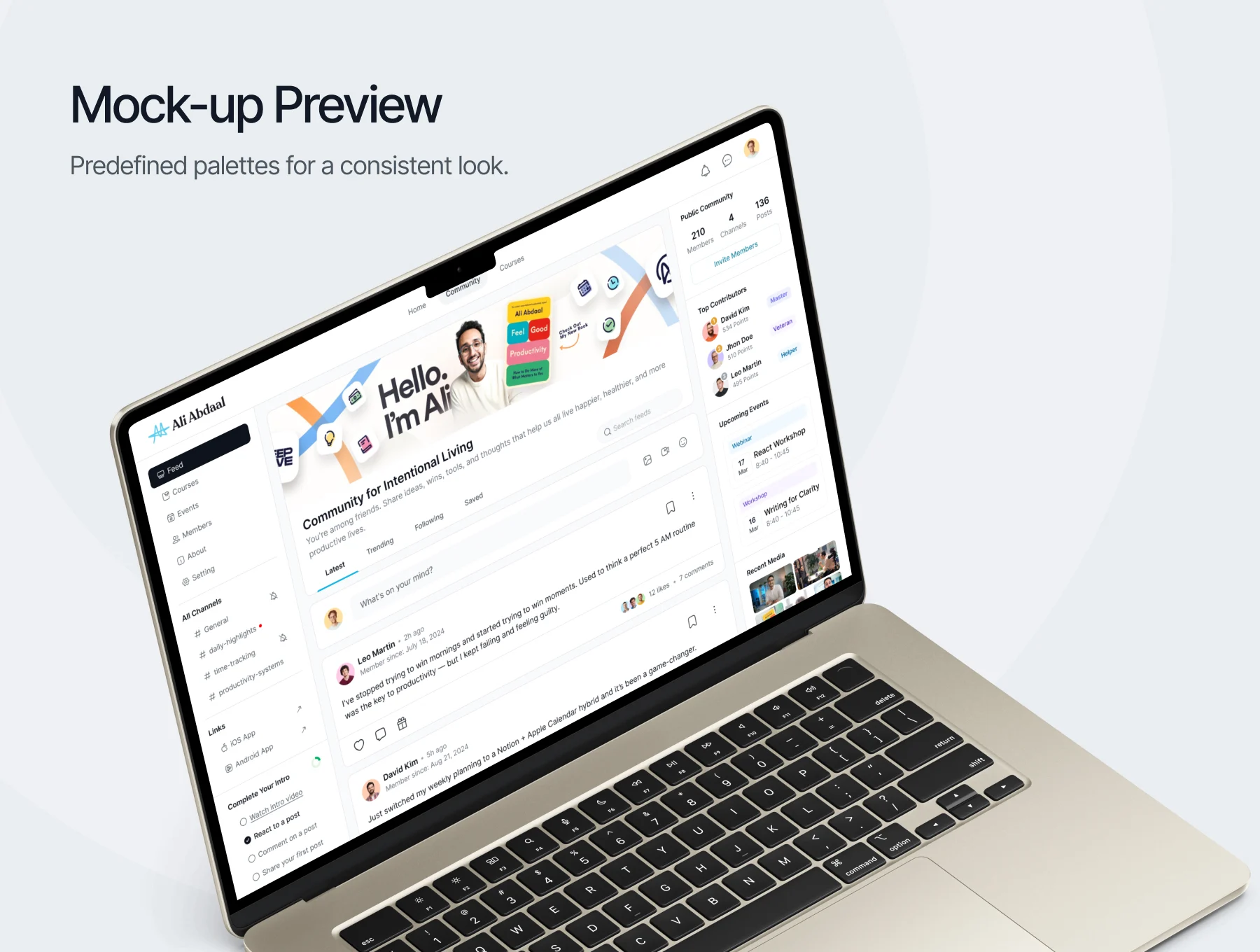 Community Builder SaaS Platform Web App UI Kit 6