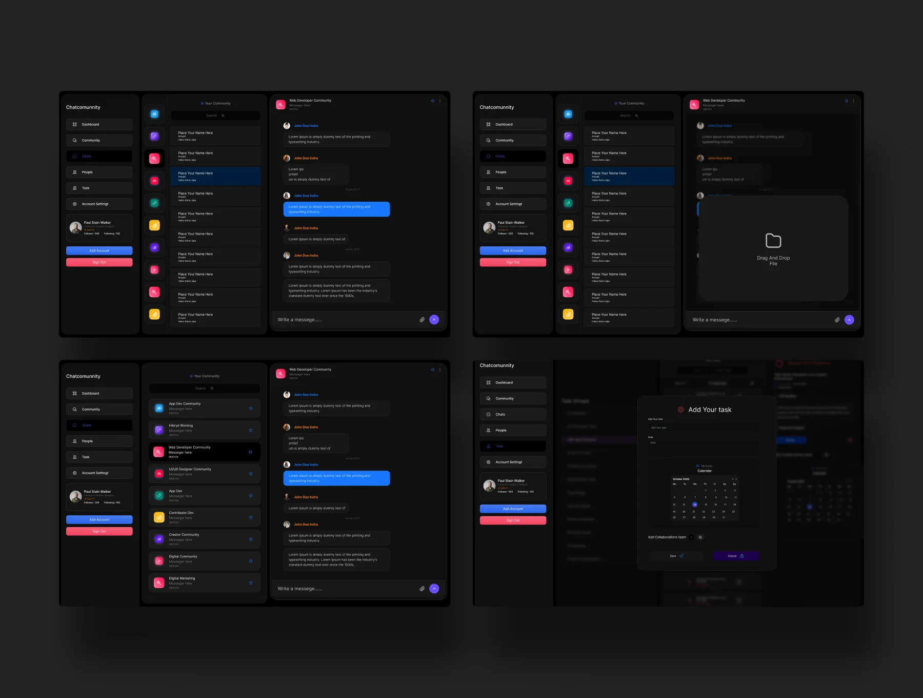 Community Managment Web App Ui Kit 3
