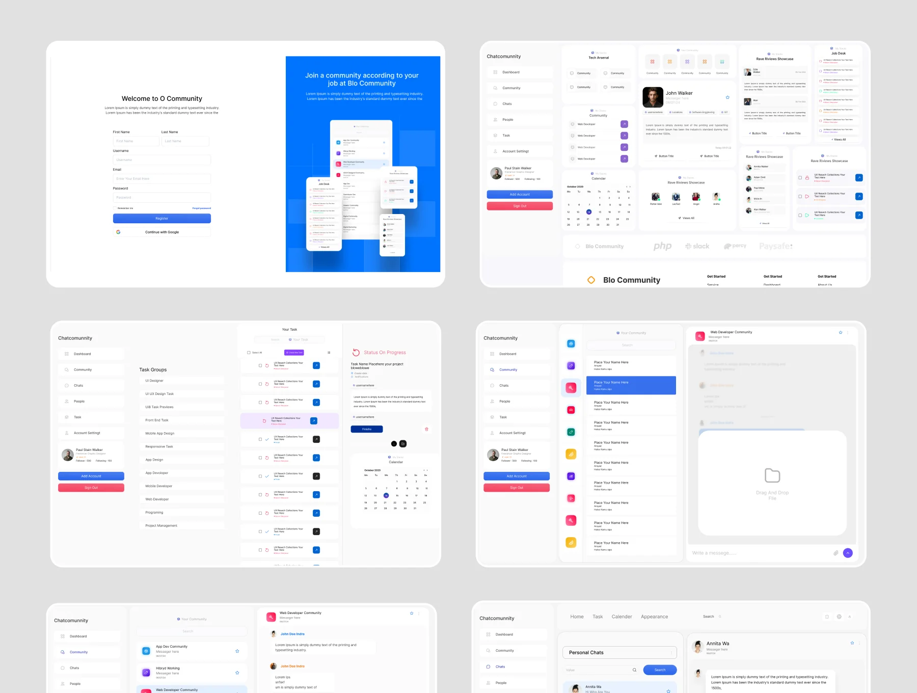 Community Managment Web App Ui Kit 5