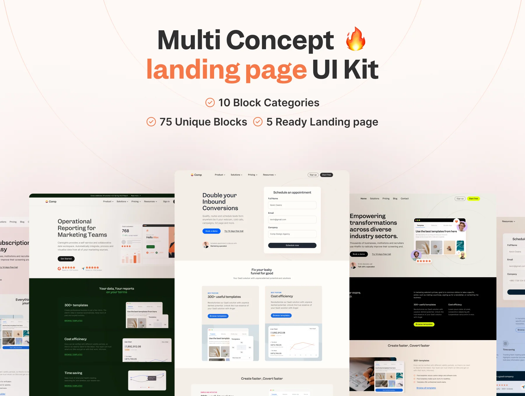 Comp Marketing Landing Page Builder