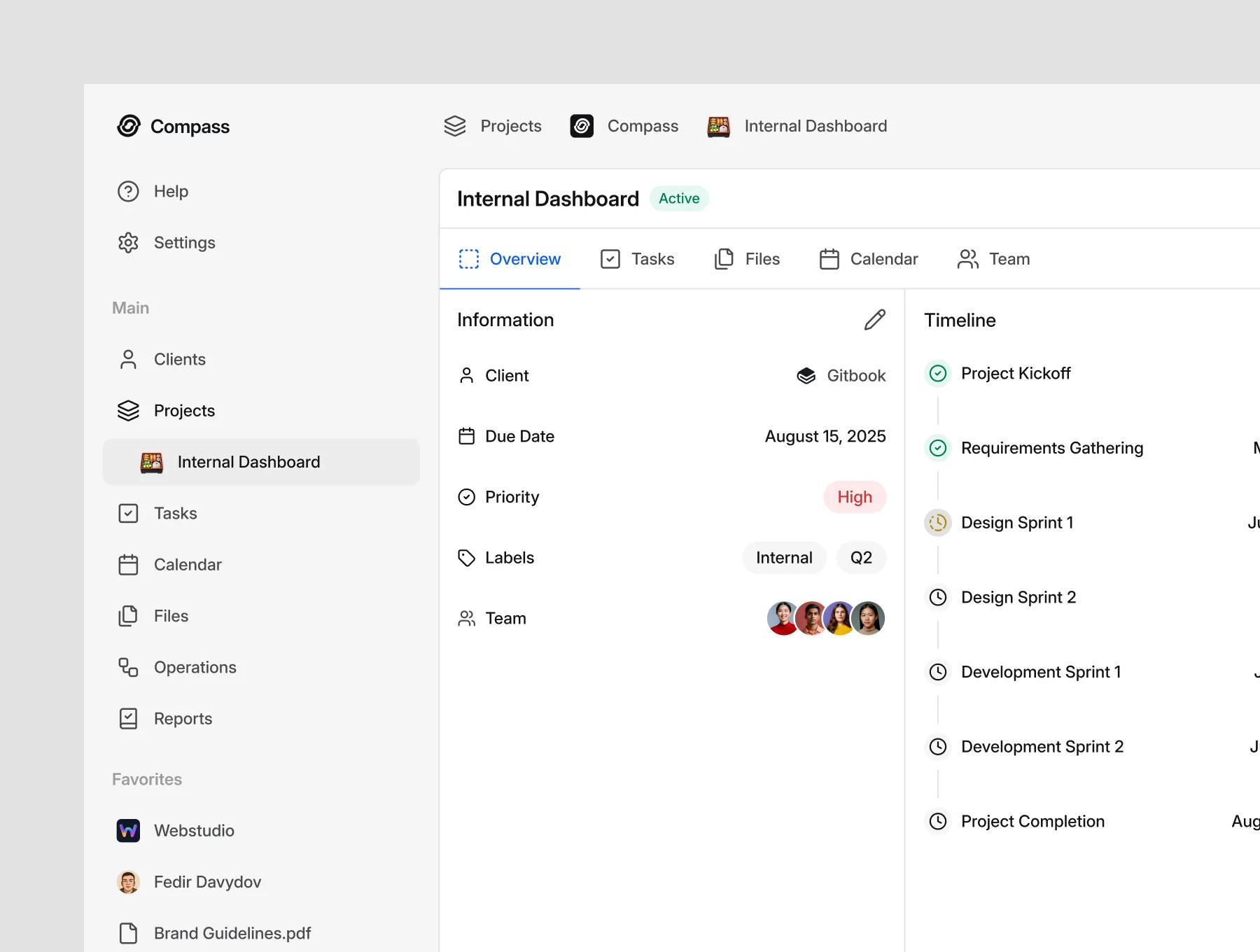 Compass - Minimal CRM Design Kit 3