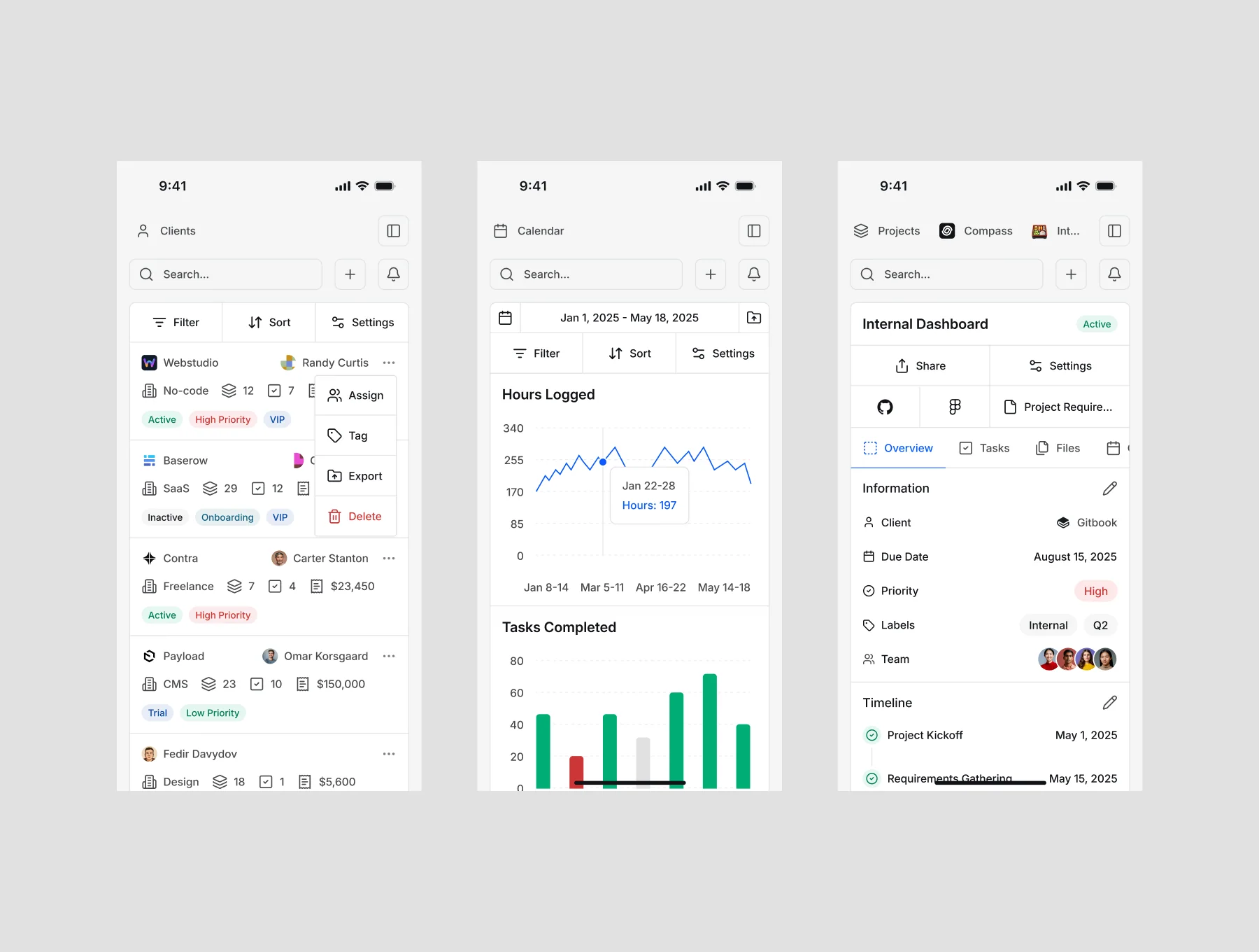 Compass - Minimal CRM Design Kit 4
