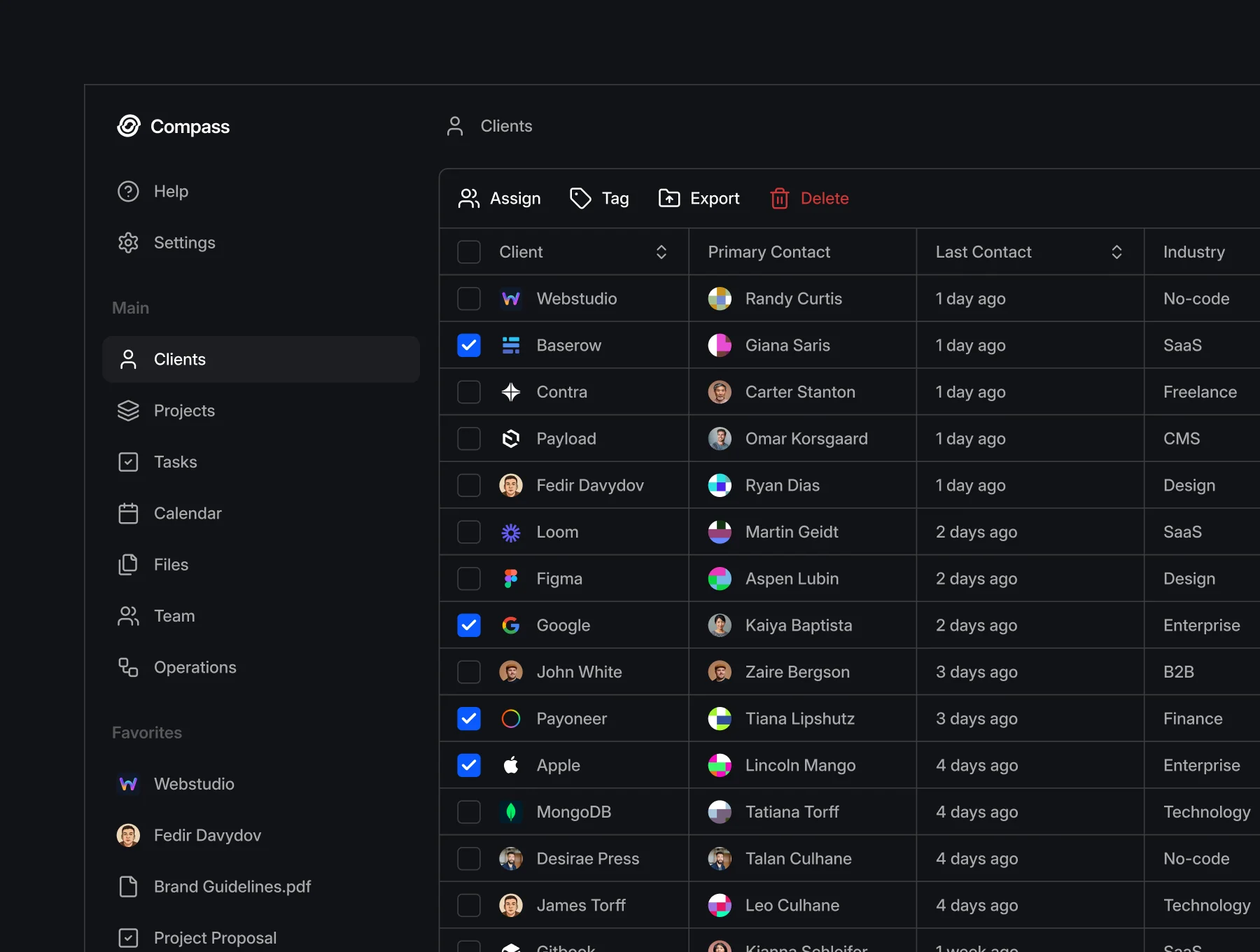 Compass - Minimal CRM Design Kit 5