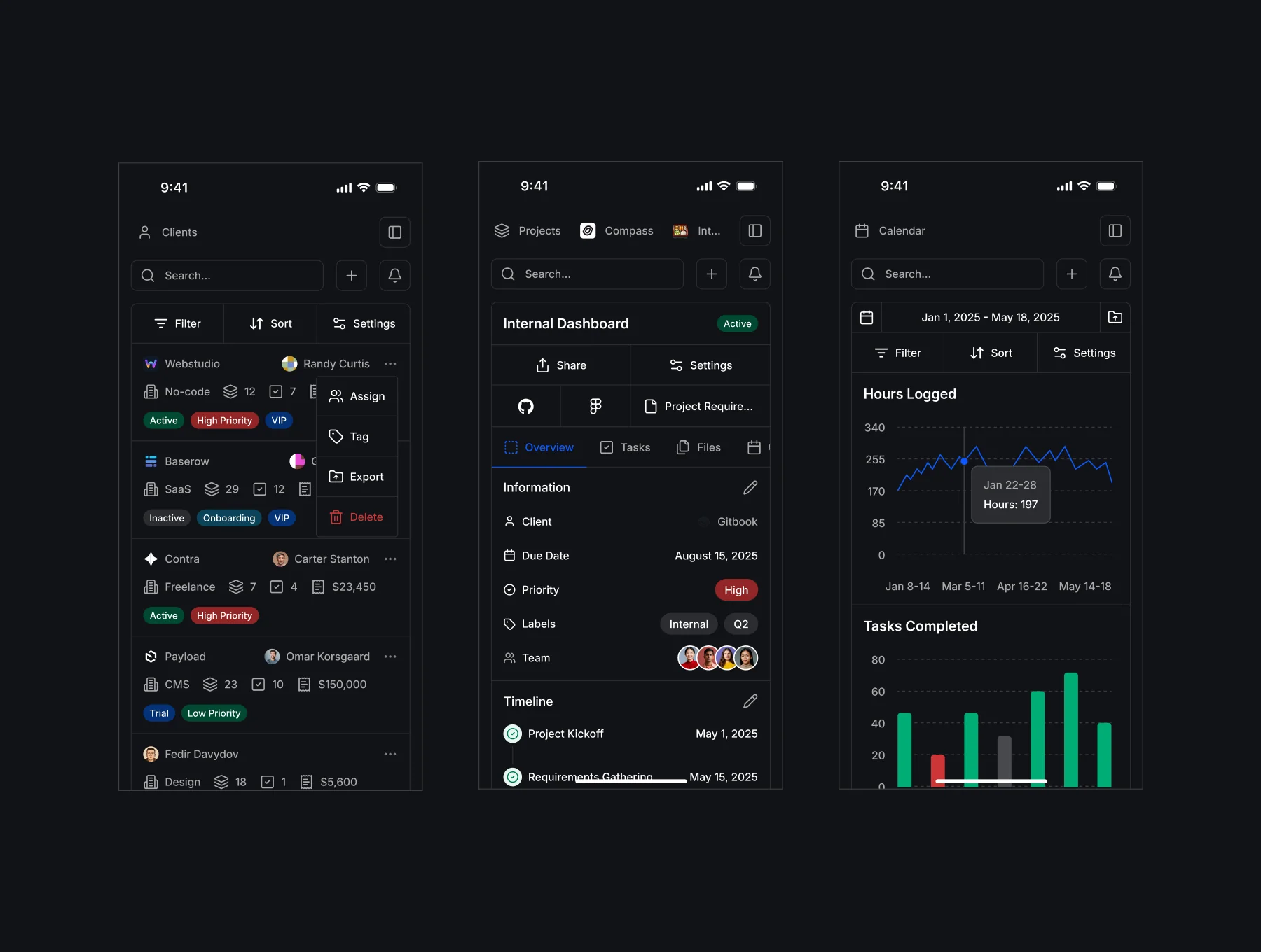 Compass - Minimal CRM Design Kit 8