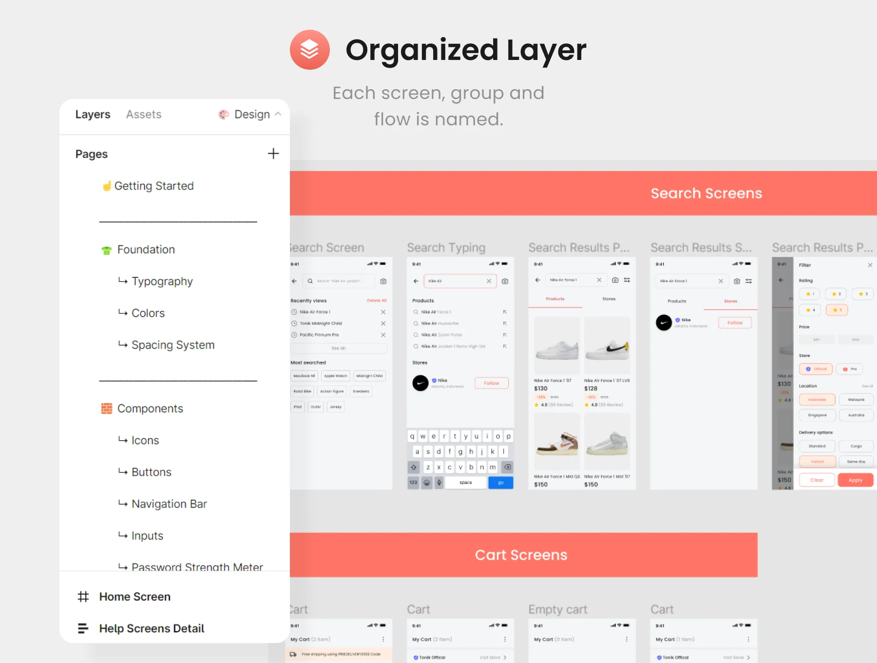 Complete ecommerce app UI KIT 4