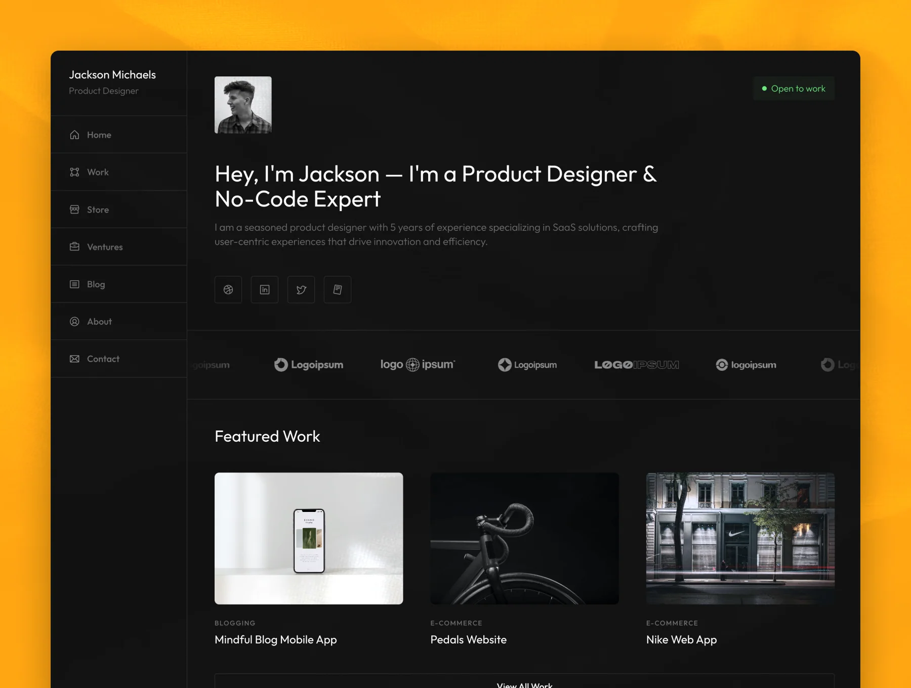 Compo Framer Portfolio Template
