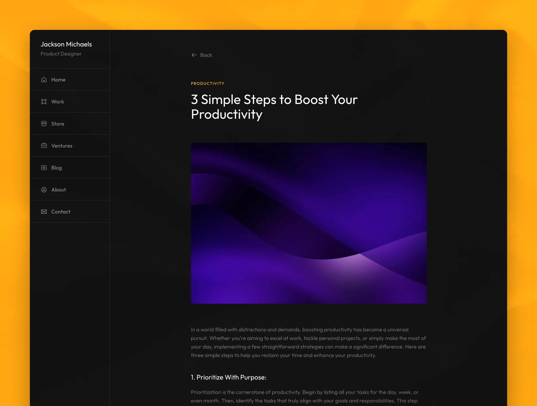 Compo Framer Portfolio Template 5