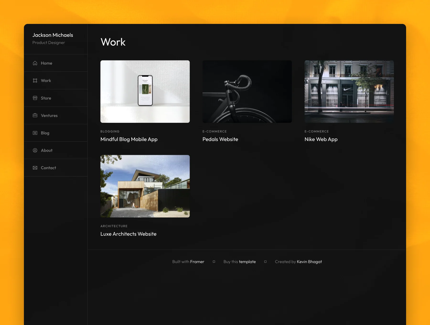 Compo Framer Portfolio Template 6