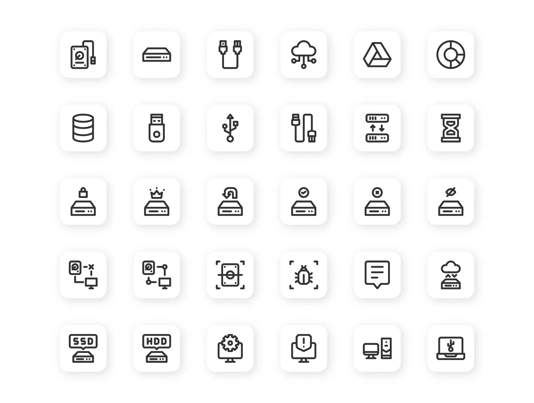 Hard Drive Icon Set 2