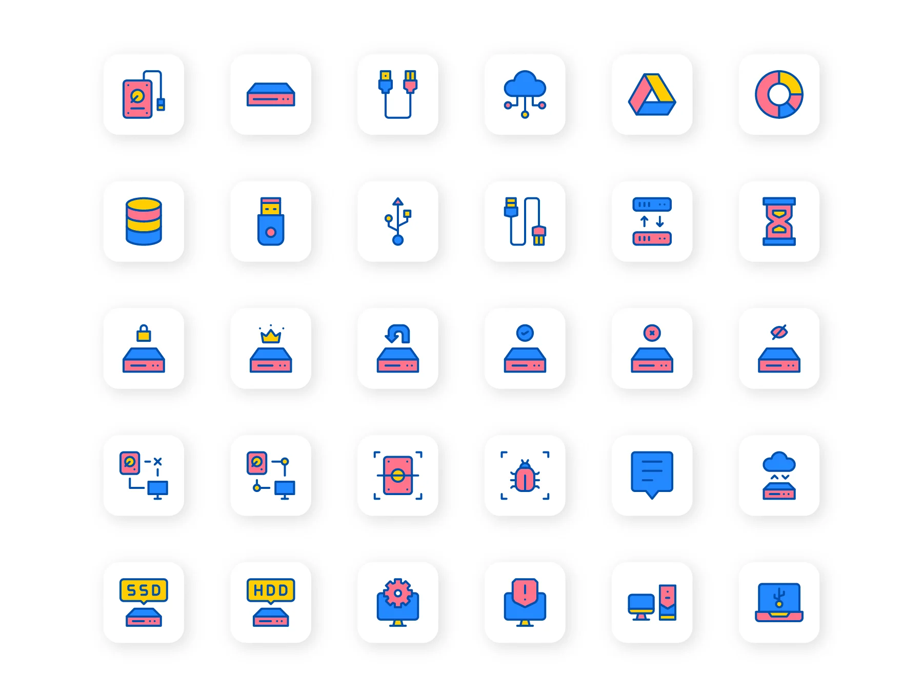 Hard Drive Icon Set 4