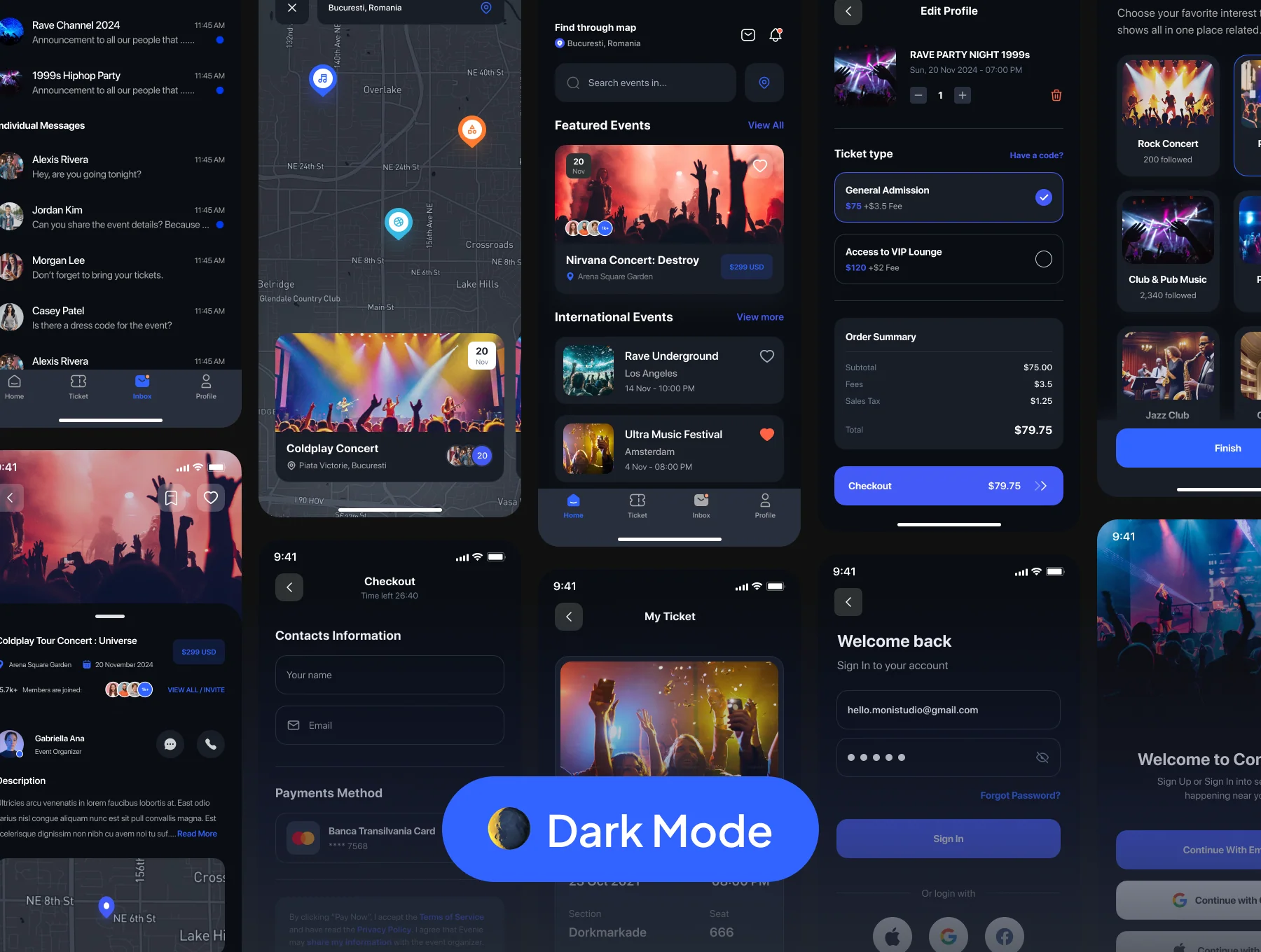 ConcertQu - Event Music App UI Kit 6