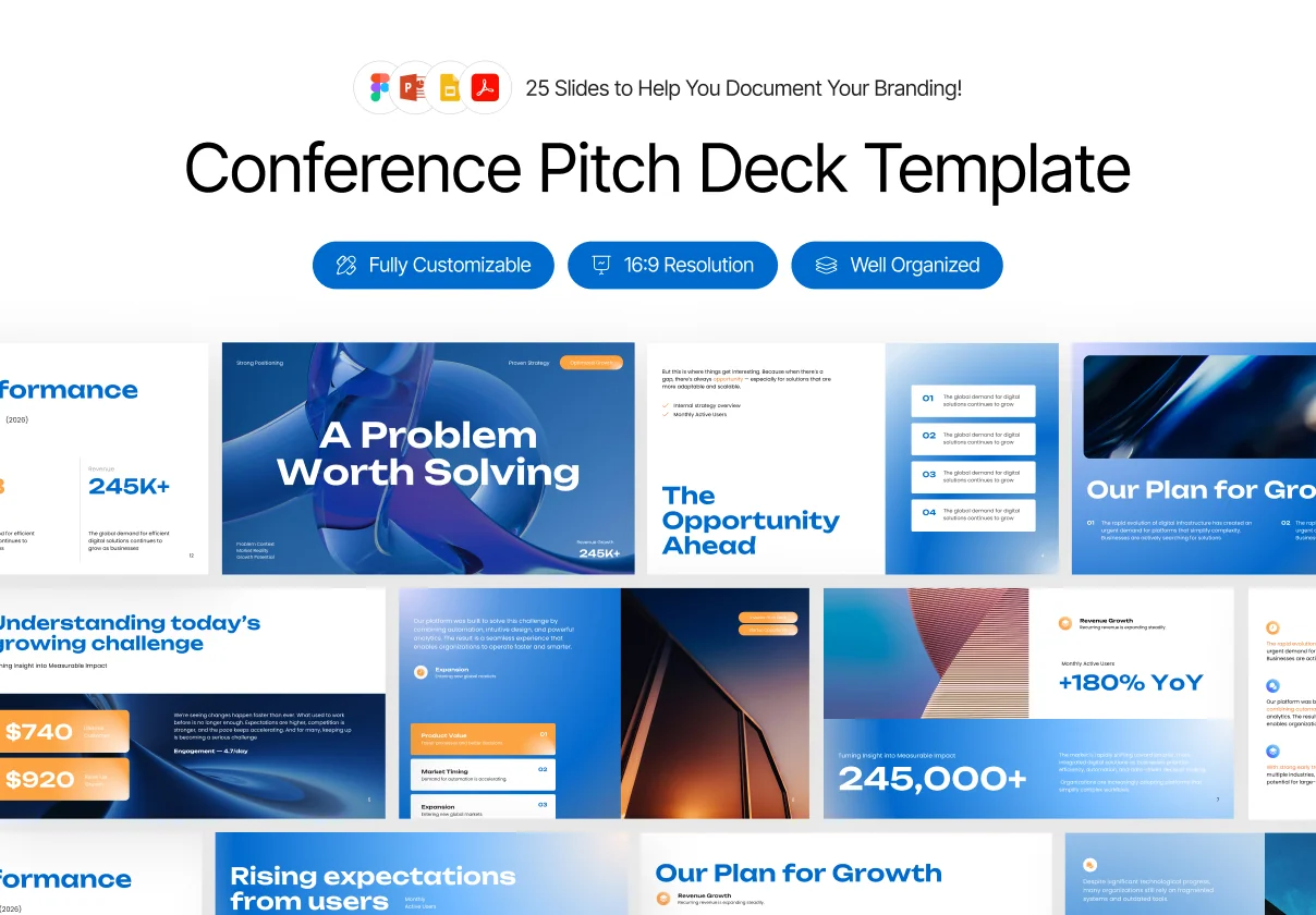 Conference Pitch Deck Tempate