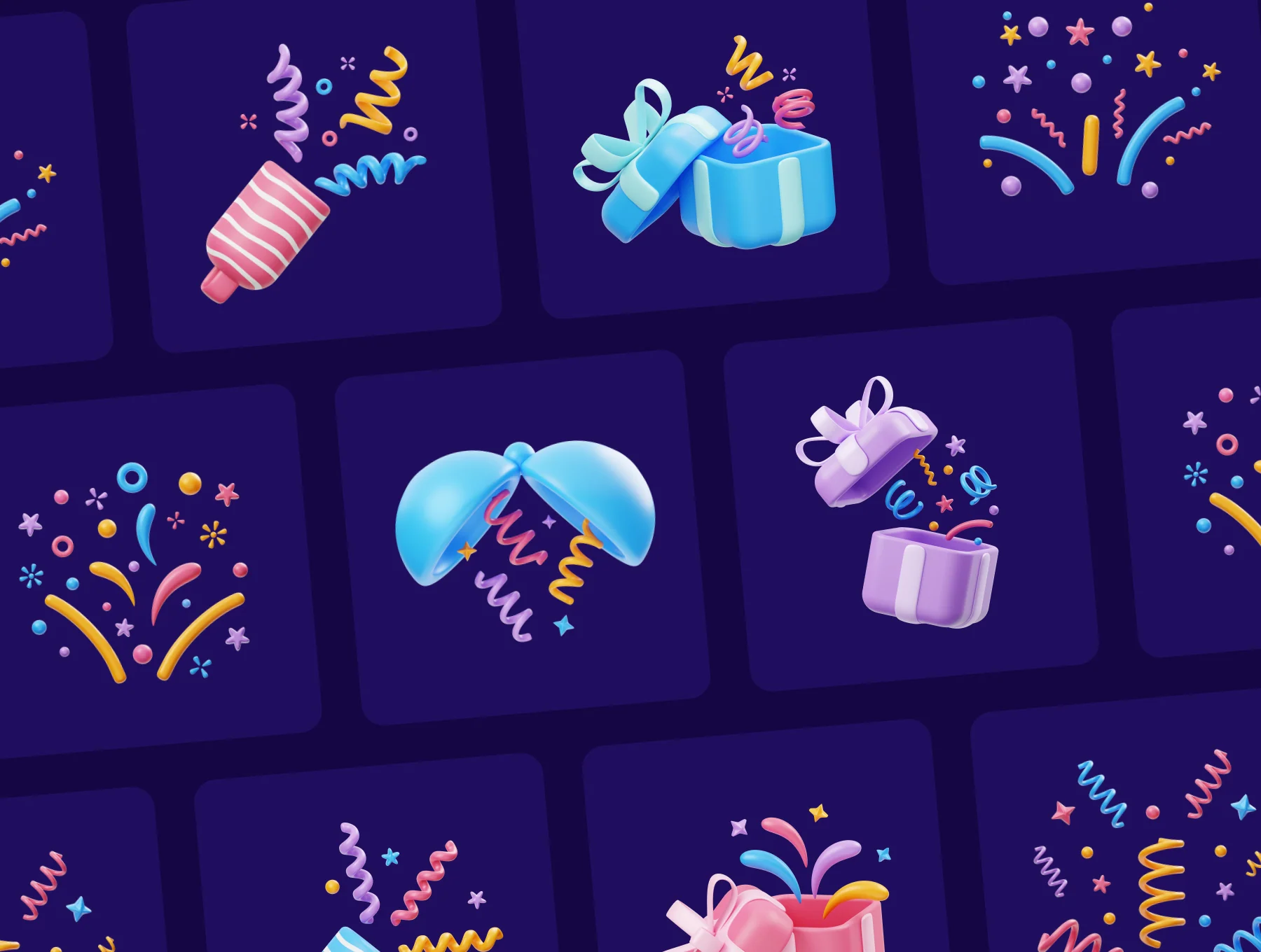 Confetti 3D Icon 5