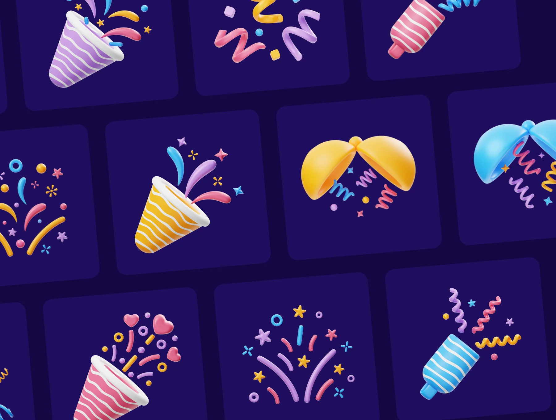 Confetti 3D Icon 6