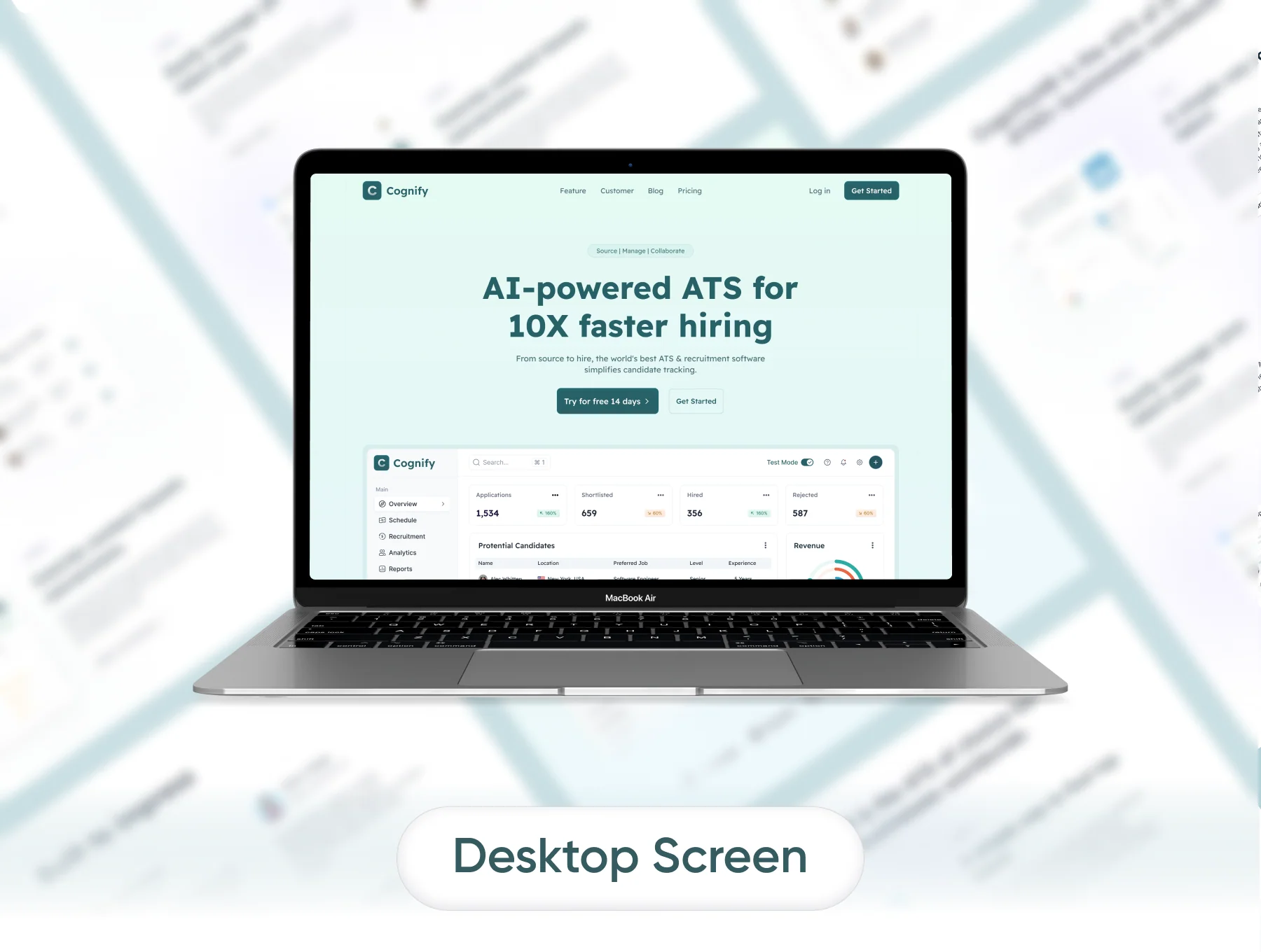 Cognify - AI Hiring Management Website Template 5