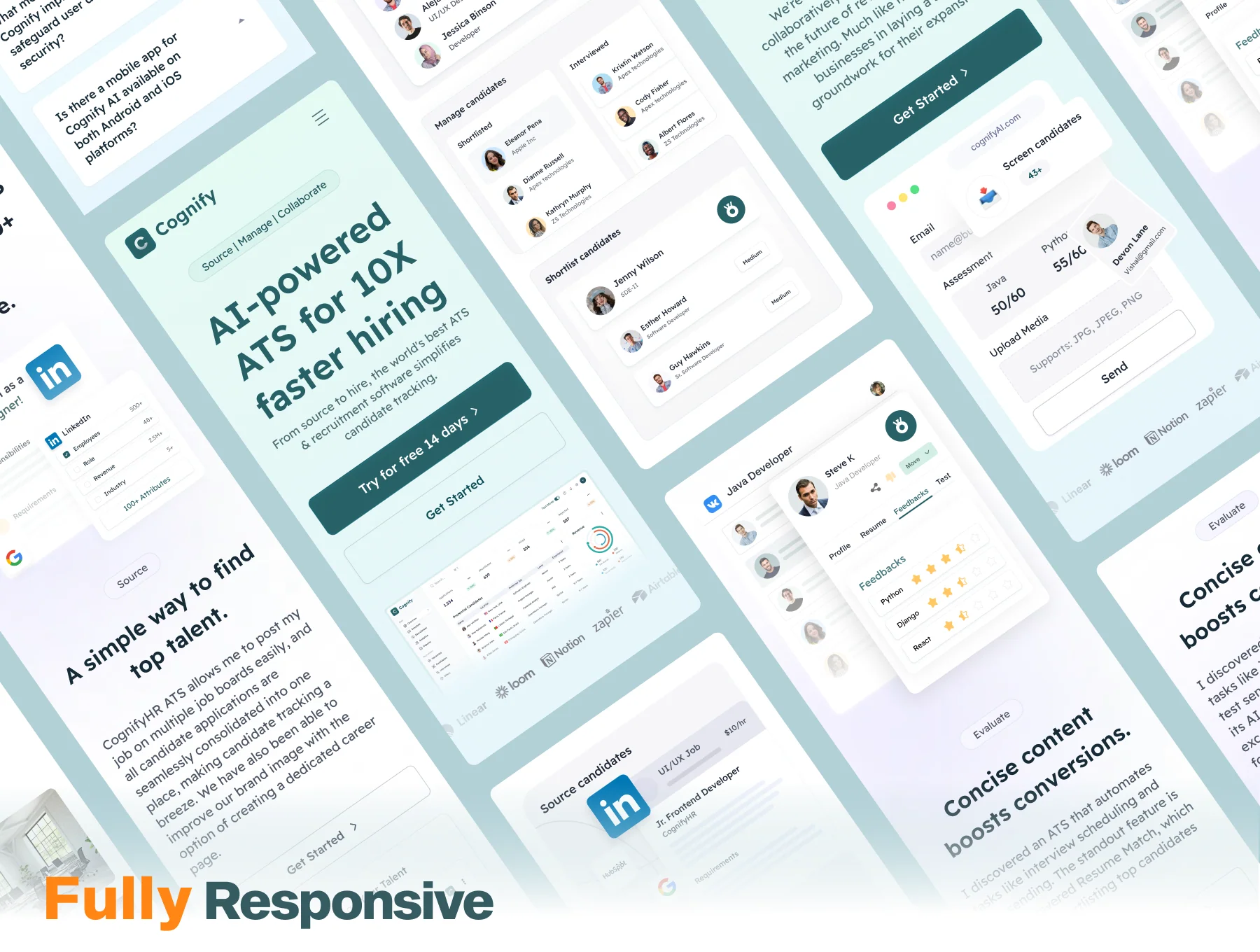 Cognify - AI Hiring Management Website Template 6