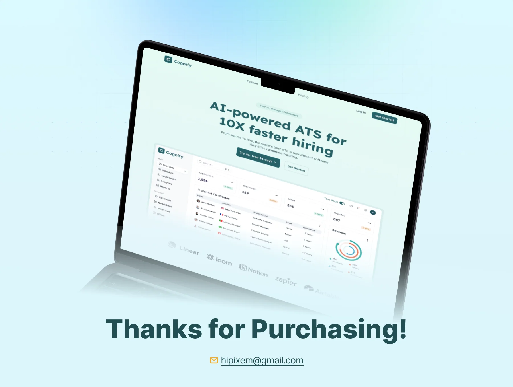 Cognify - AI Hiring Management Website Template 8