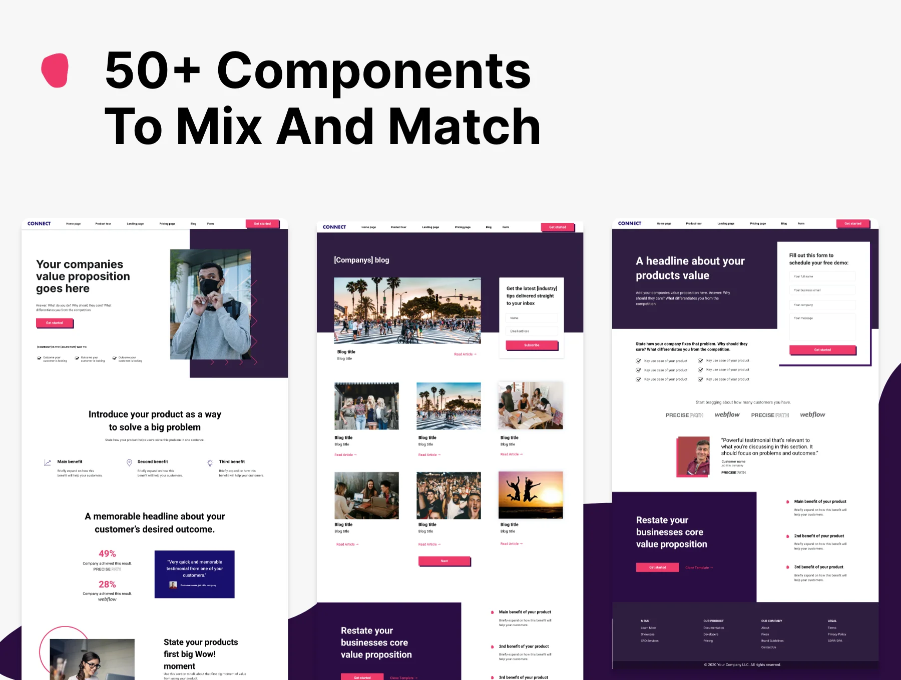 Connect | Plug & Play Website Kit for Startups 3