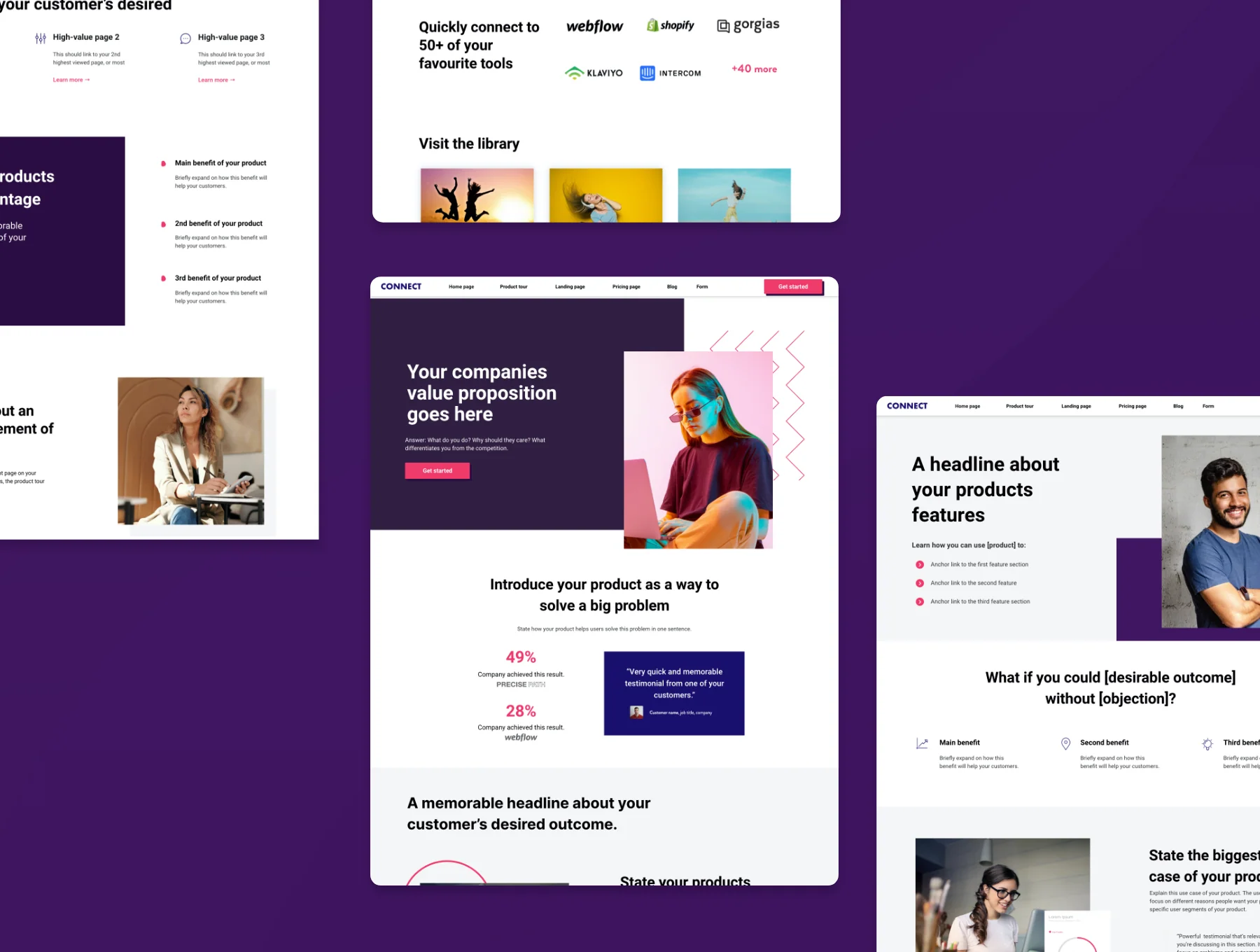 Connect | Plug & Play Website Kit for Startups 5