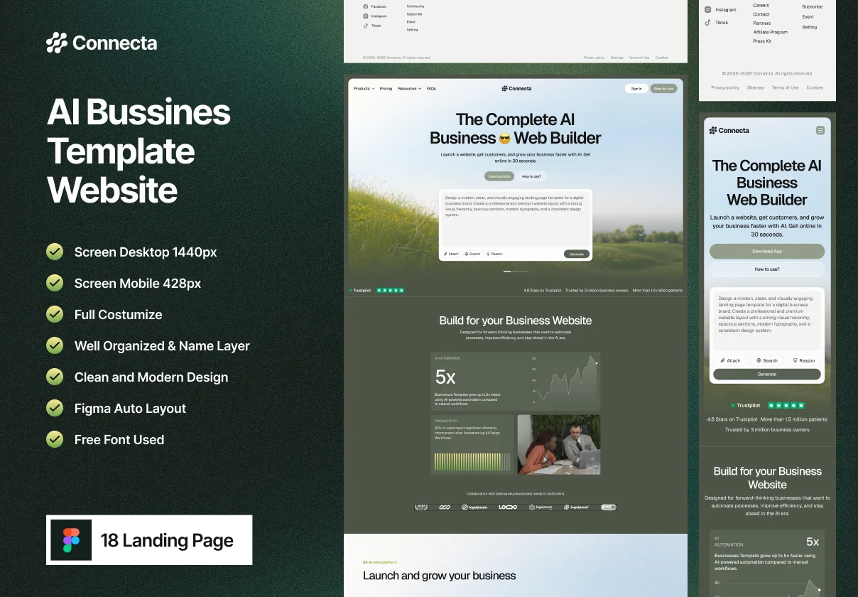 Connecta - AI Bussines Template Website