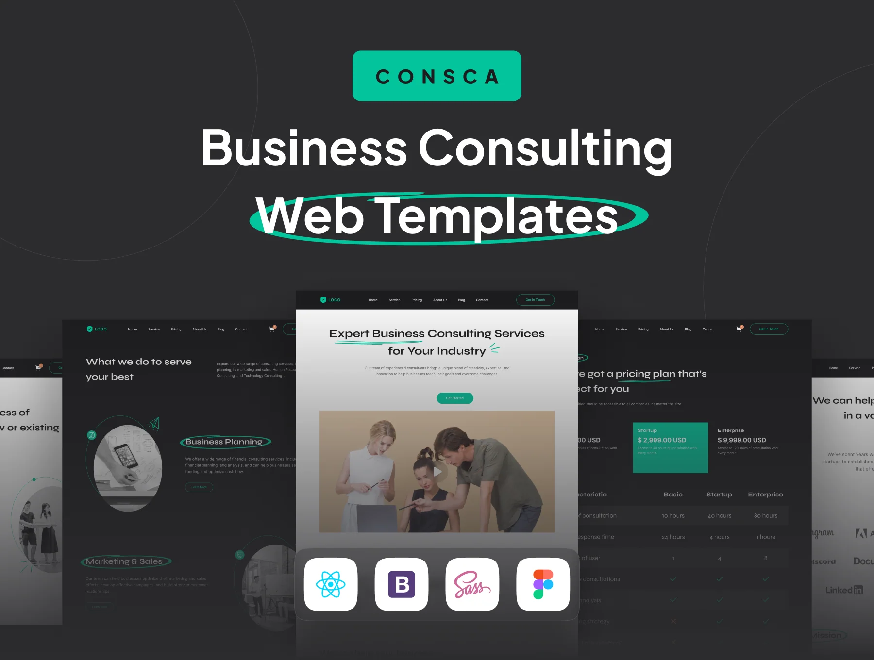 CONSCA - Business Consulting Web Templates