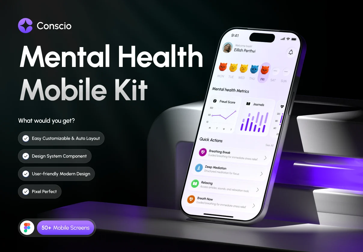 Conscio - Mental Health App Kit