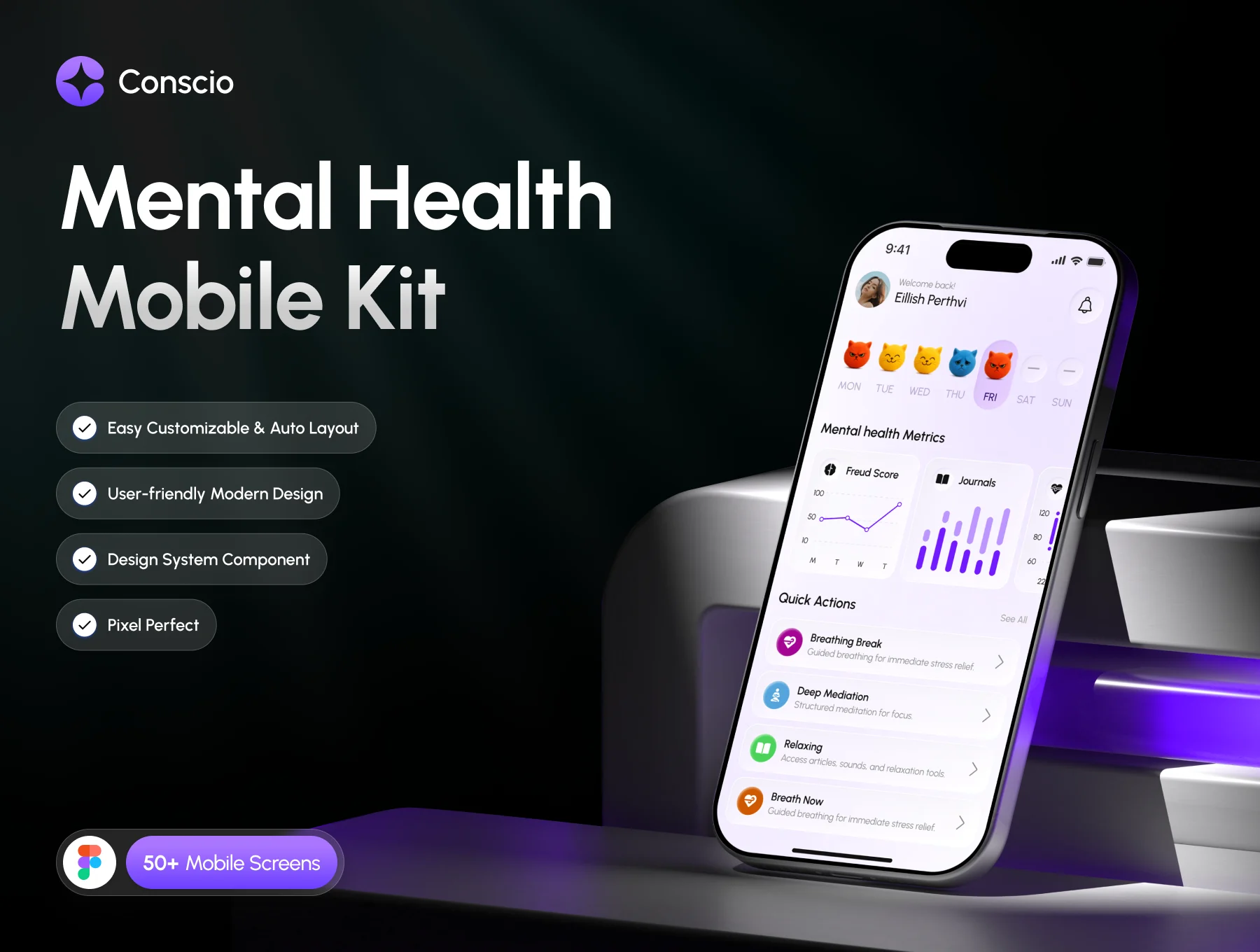 Conscio - Mental Health App Kit