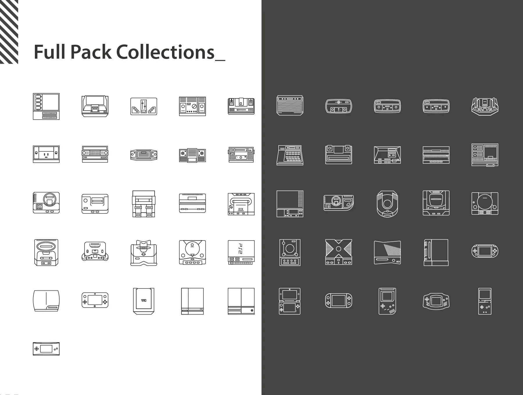 153 Console Game Icons Set 4