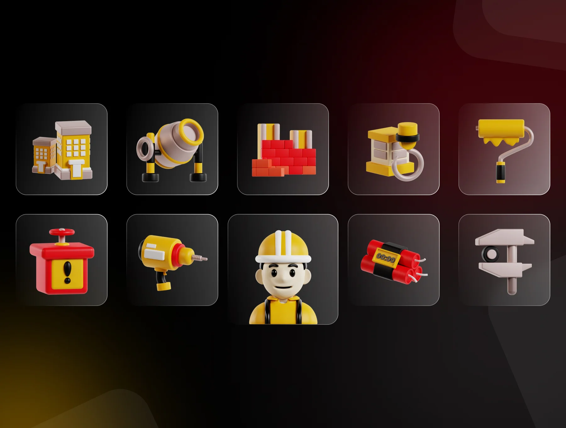 Construction 3D Icon Pack 5