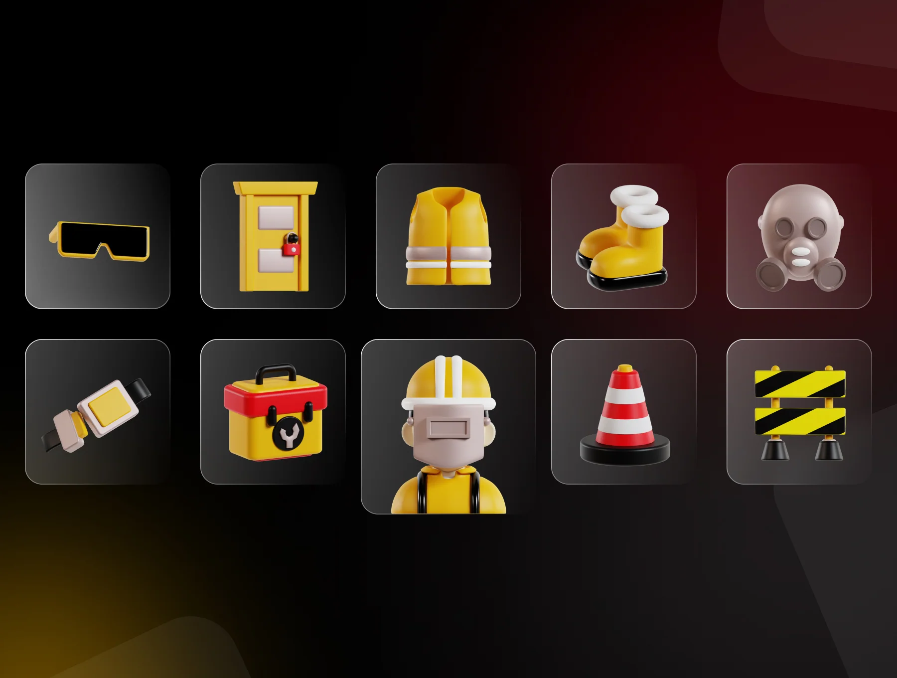 Construction 3D Icon Pack 6
