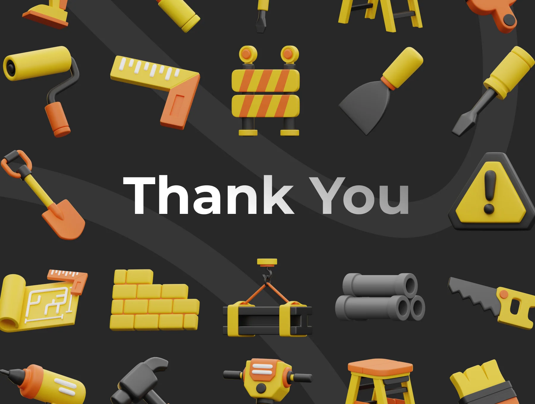 Construction 3D Icon Set 6