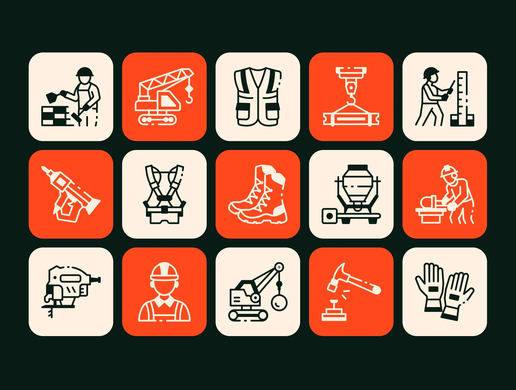Construction Icon Collection 6