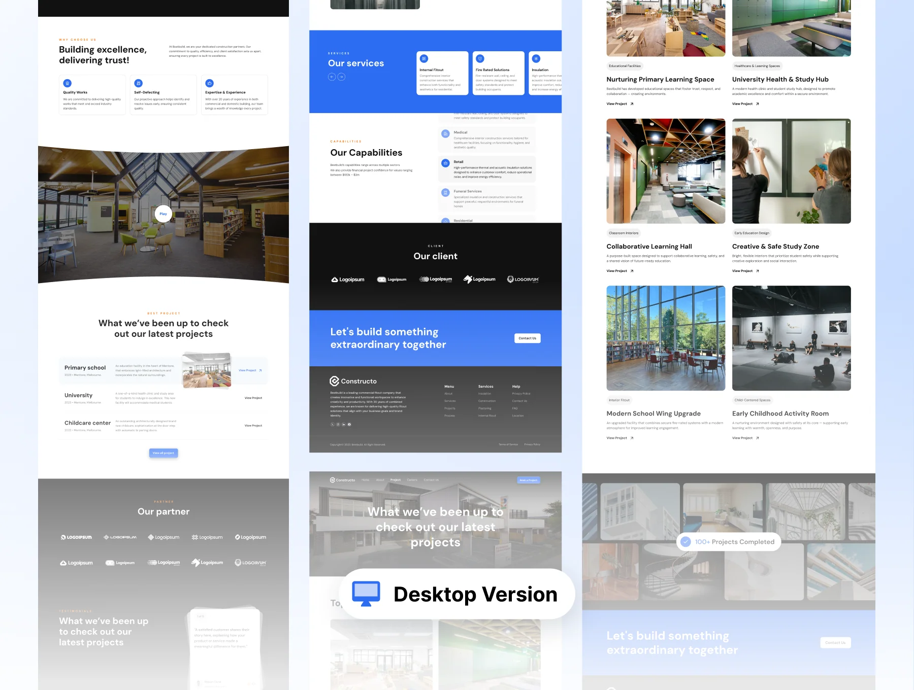 Constructo - Multipurpose Company Landing Page UI Kit 9