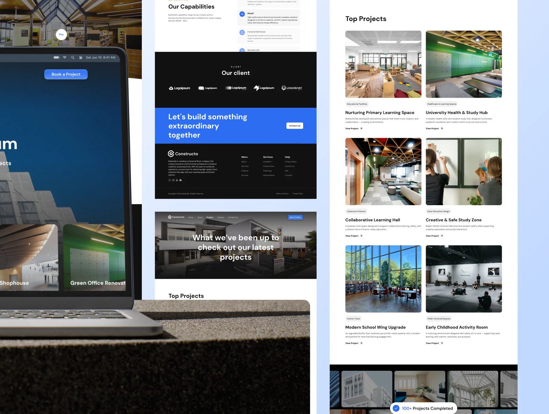 Constructo - Multipurpose Company Landing Page UI Kit 2