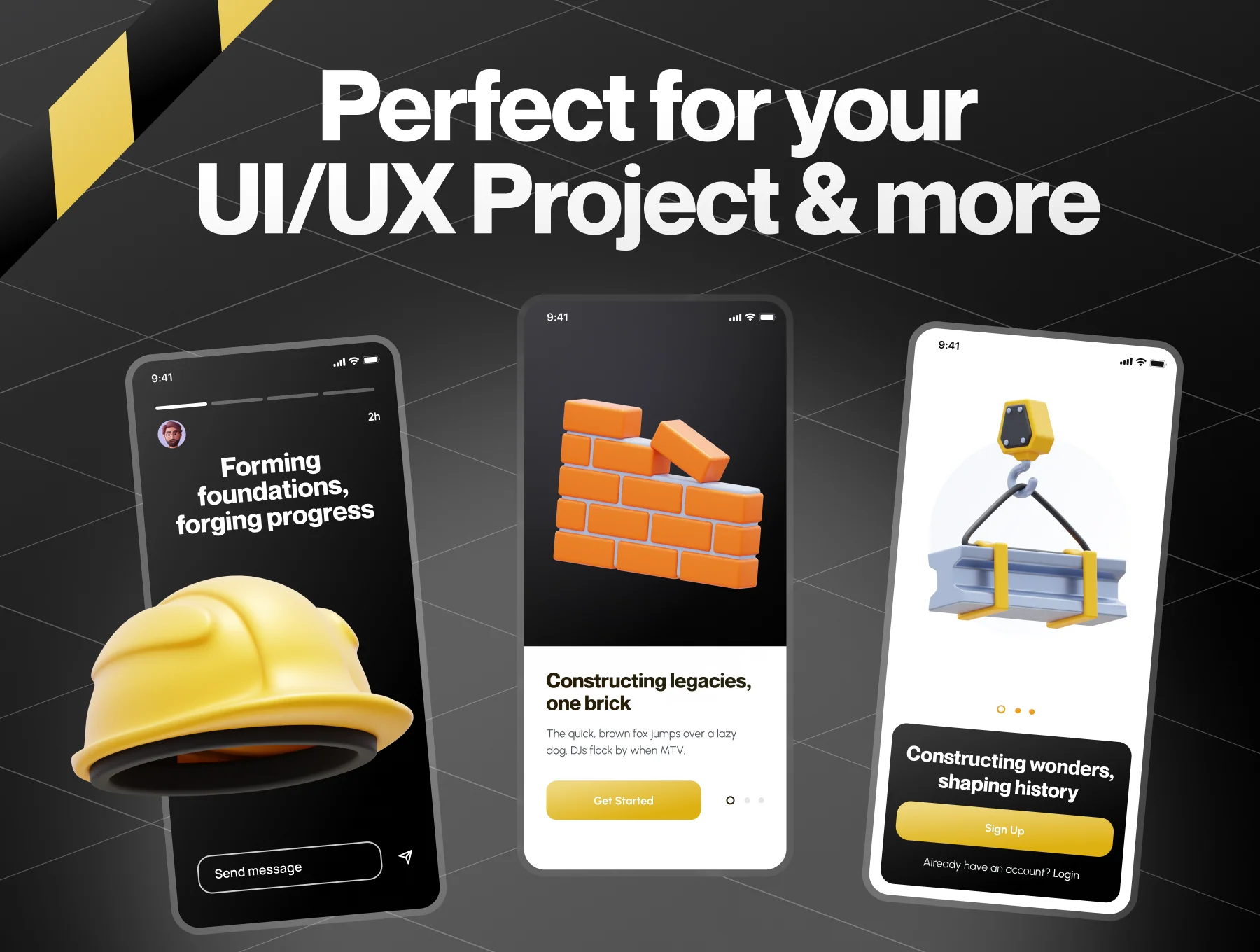 Construcy - Construction 3D Icon Set 5