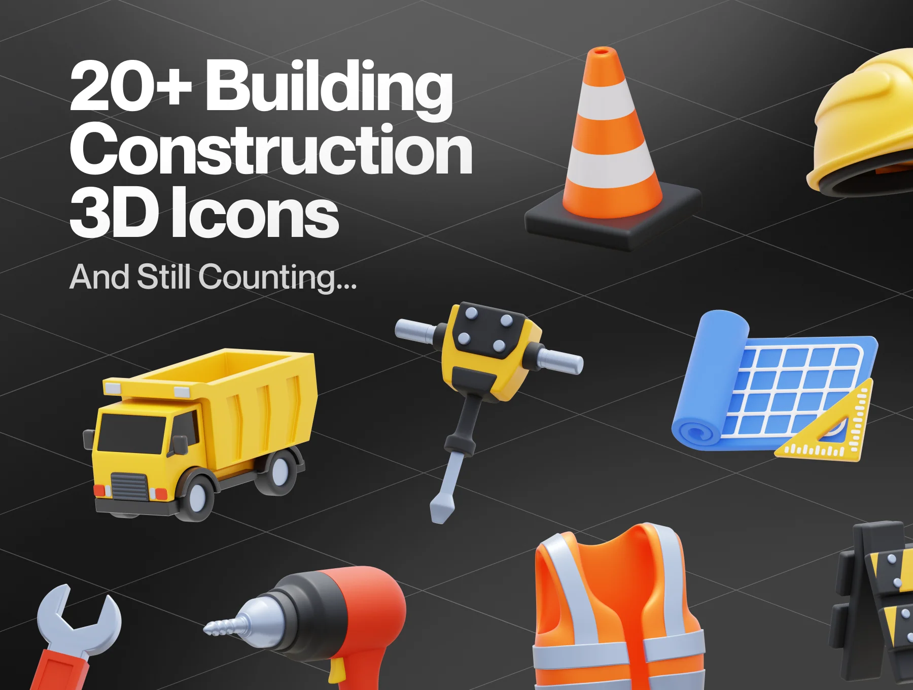 Construcy - Construction 3D Icon Set 7