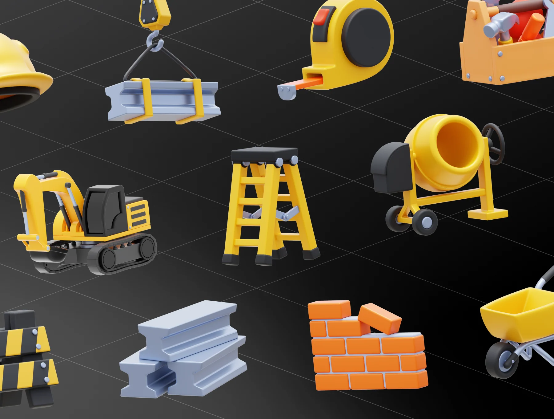Construcy - Construction 3D Icon Set 8