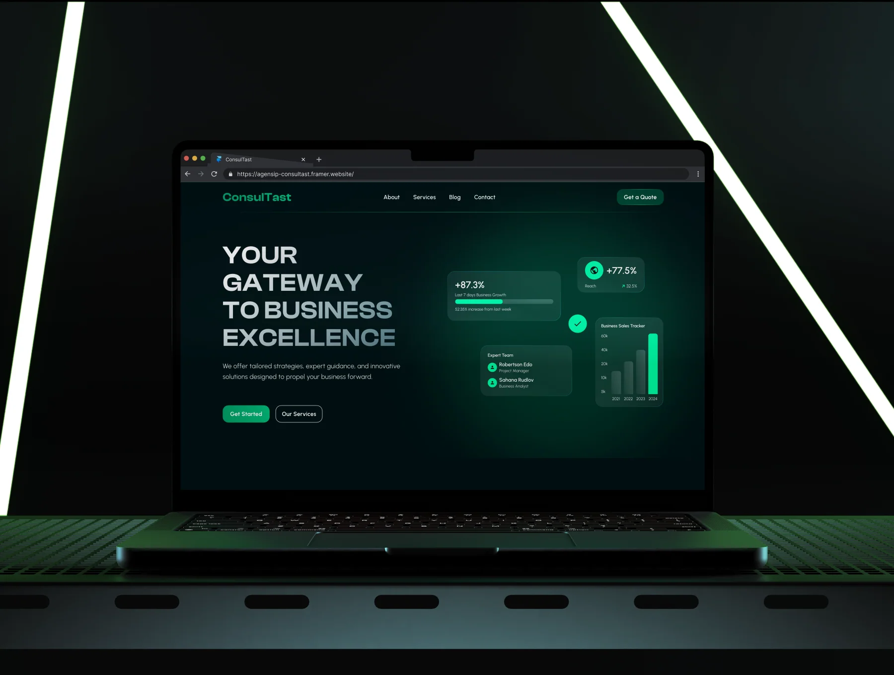 ConsulTast - Business Consulting Landing Page Template 7