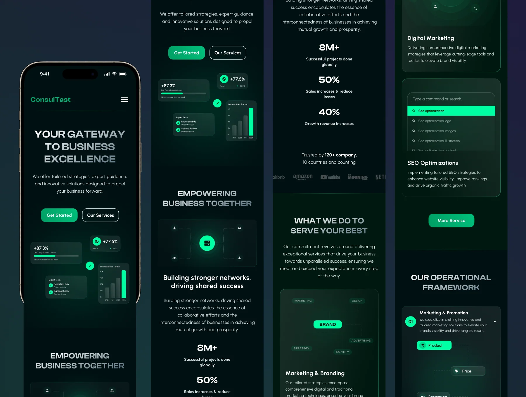 ConsulTast - Business Consulting Landing Page Template 8