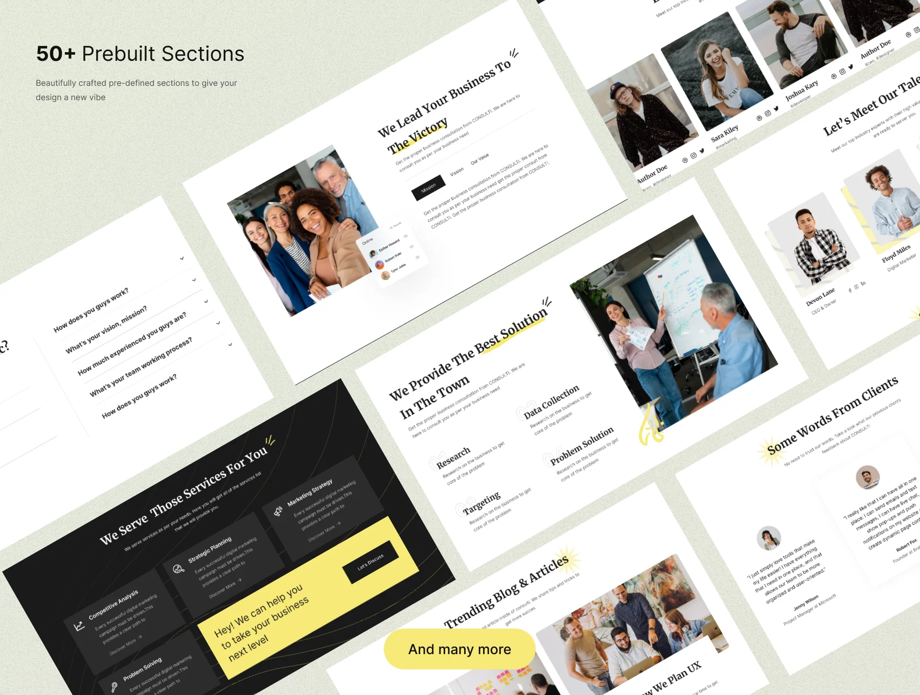 Consulti - Business Consulting Website UI Kit 3