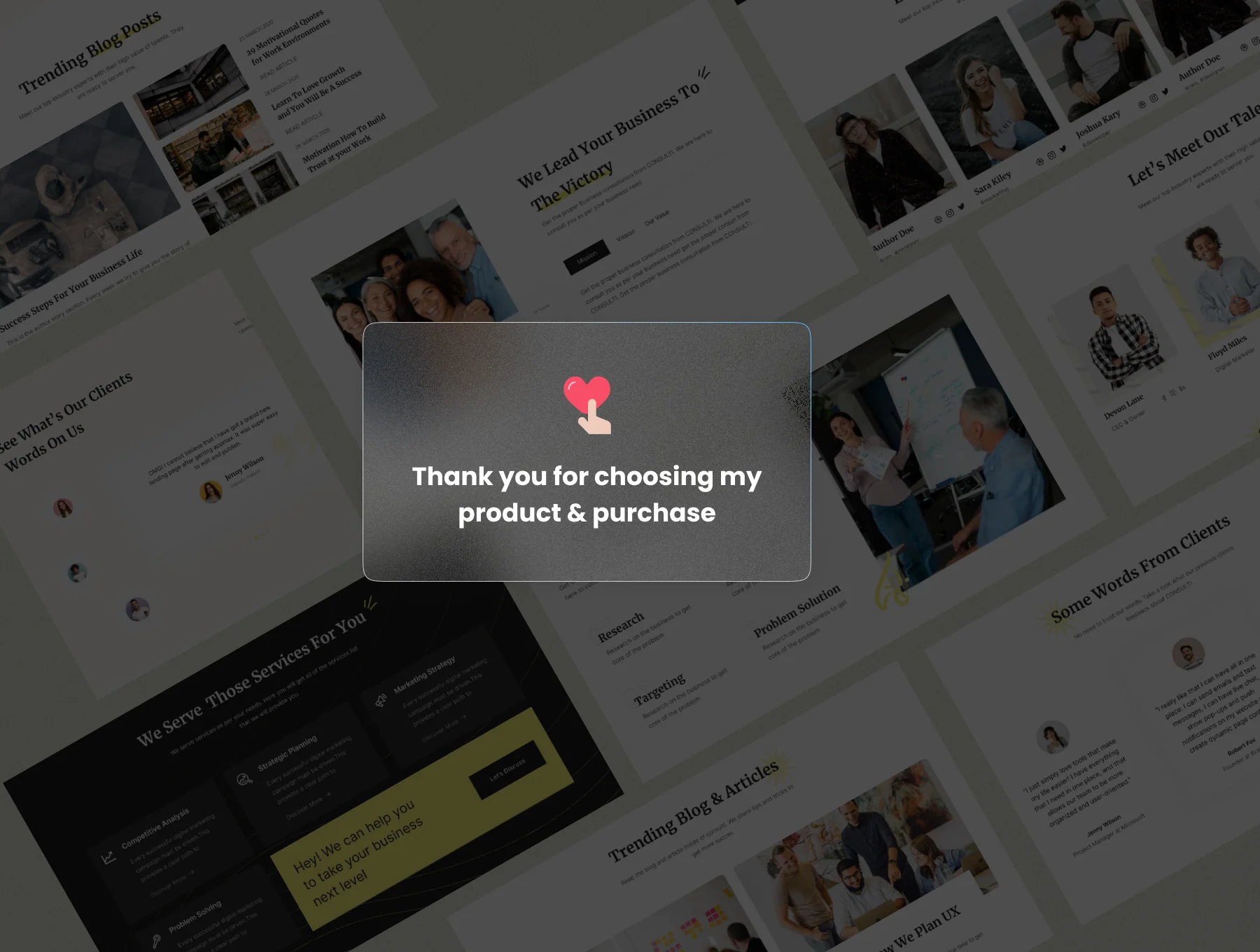 Consulti - Business Consulting Website UI Kit 6