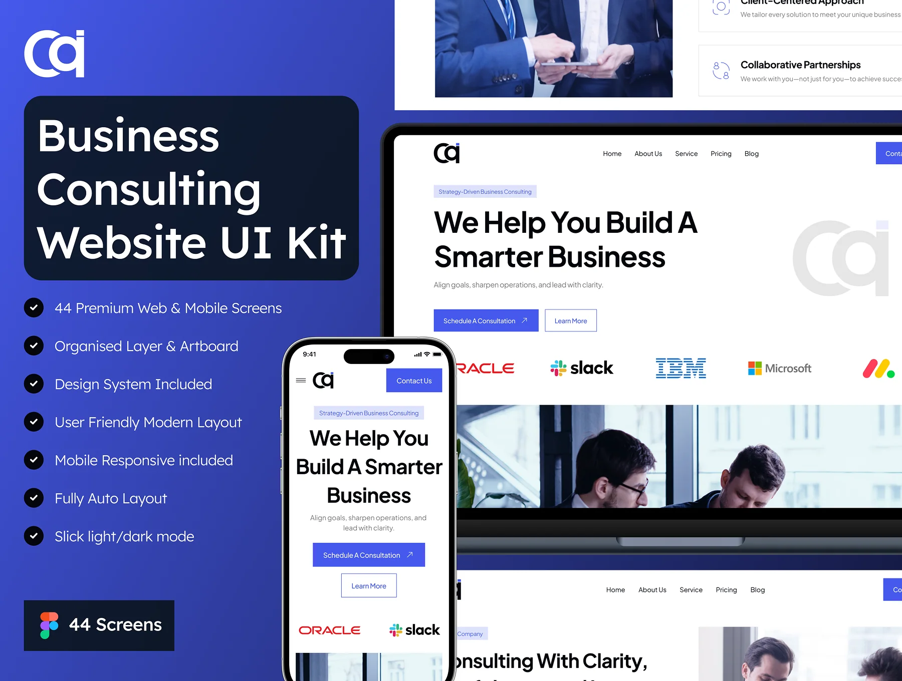 Consultiq - Business Consulting Website UI Kit