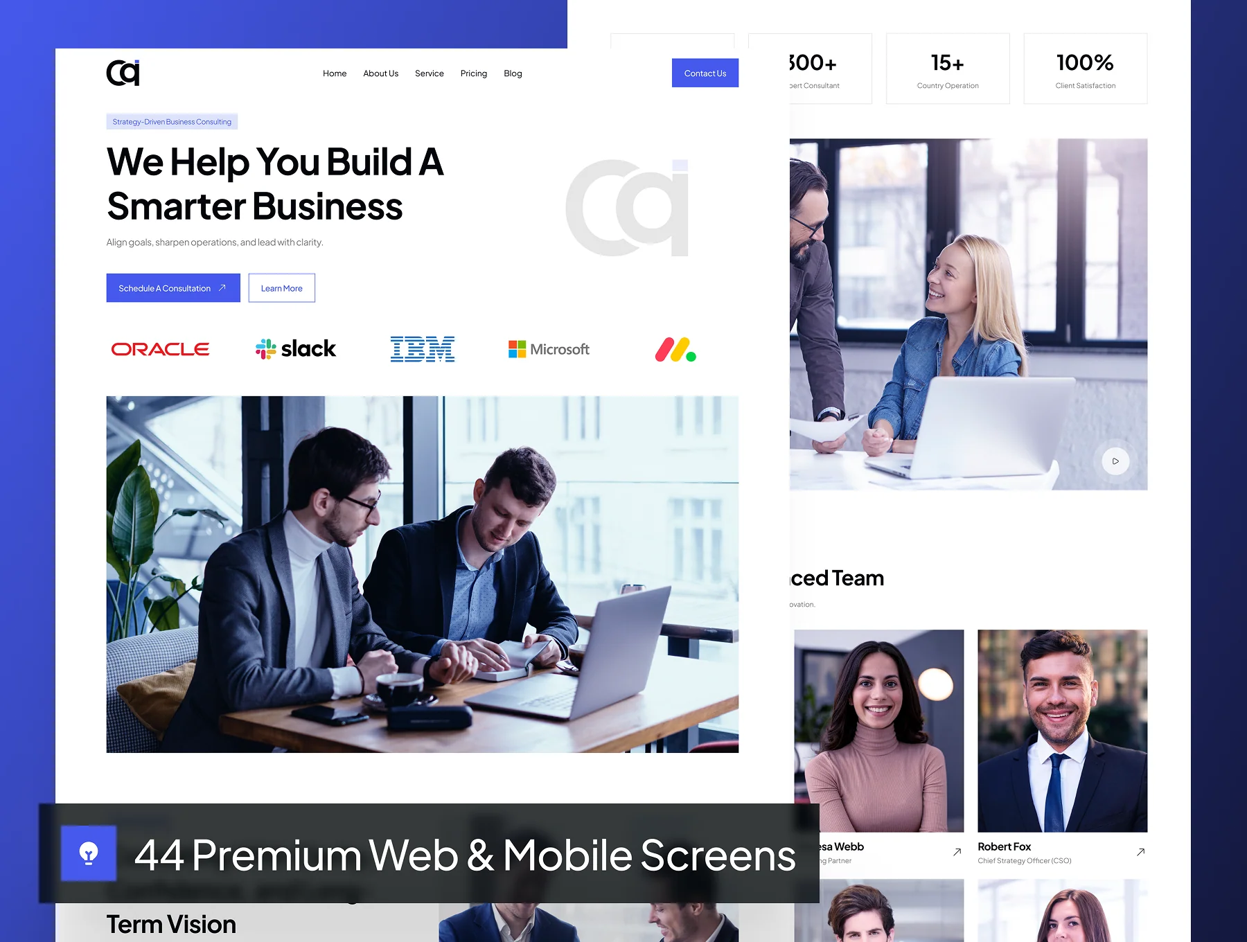 Consultiq - Business Consulting Website UI Kit 3