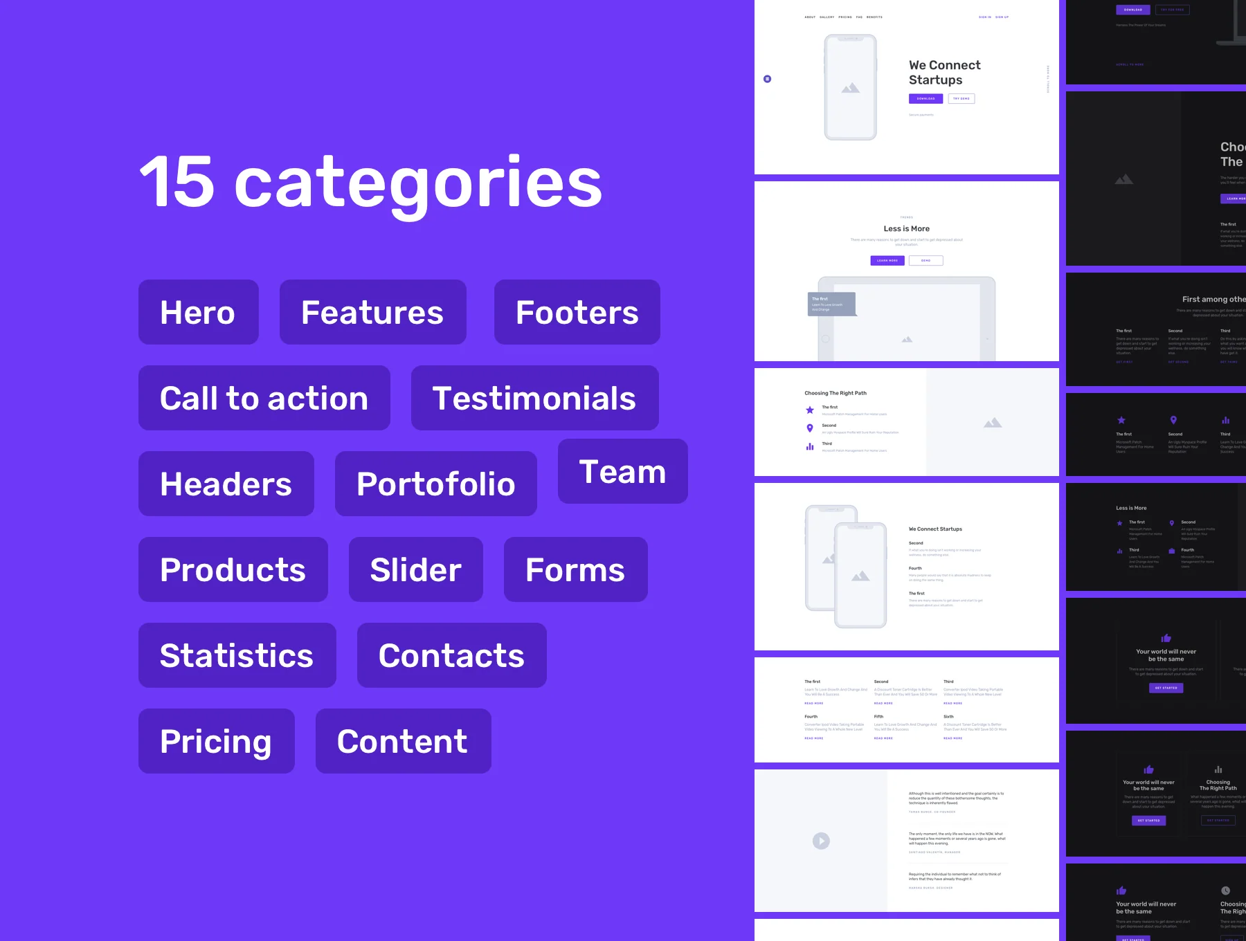 Containers Web Wireframe Kit 4
